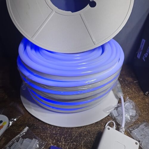 RGB LED Neon light Strip 110v Wireless WiFi App control 30M D347 Music Mode - Picture 12 of 15