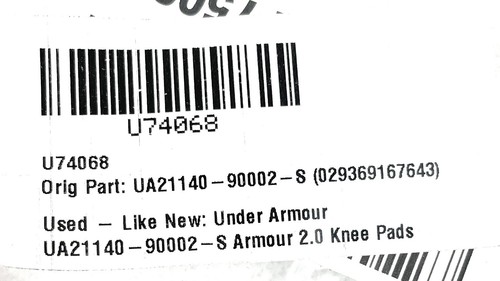 Under Armour UA 2.0 Volleyball Knee Pads, White, Size Small, UA21140-90002-S - Picture 3 of 3