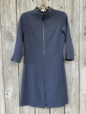 Kim and Proper NWOT Dress Faded Black Charcoal Gray Sz S Full Zip Pockets ⭐️9838