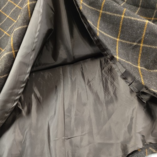 Lands End Wool Blend Maxi Skirt Women's Size 20W Brown Windowpane Check Lined - Picture 6 of 7