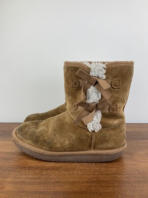 Koolaburra UGG Victoria Short Boots 1019372 Chestnut Brown Girls