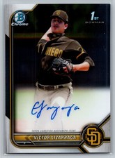 2022 Bowman Chrome 1st Bowman Victor Lizarraga Auto #CPA-VLA Padres