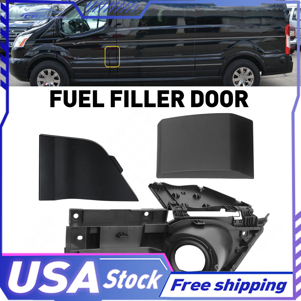 For 2015-23 Transit Van Ford Gas Cover Upper Lower Fuel & Filler Door Housing +