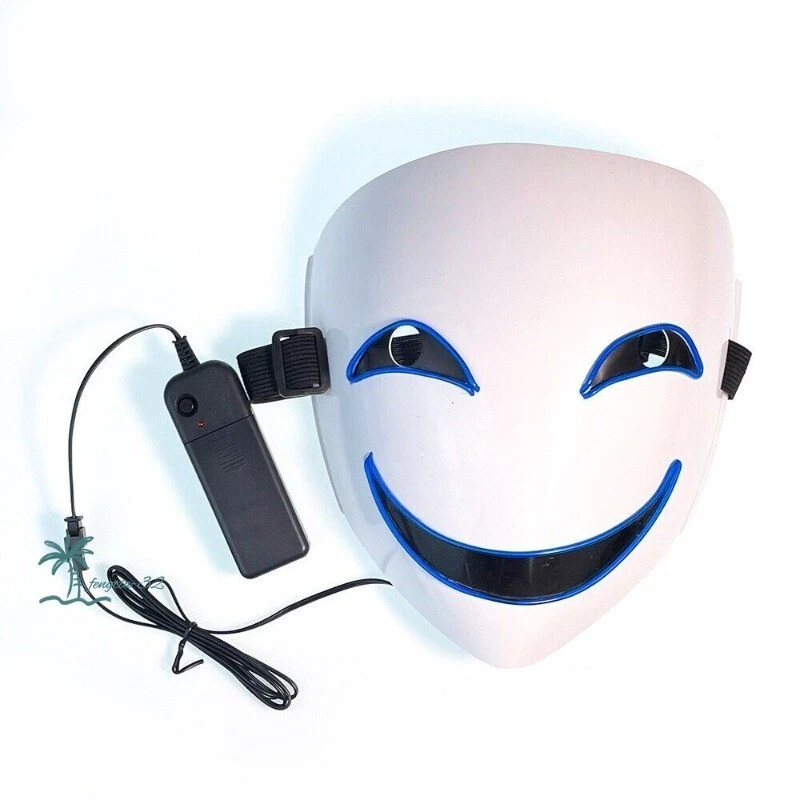 Máscara de Halloween Black Bullet Kagetane Hiruko Cosplay utilería anime japonés LED NUEVA Foto 3 de 3