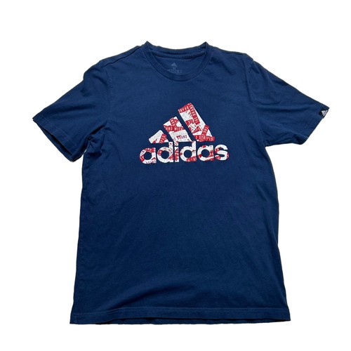 Adidas Shirt Herren Größe M Marineblau Kurzarm Rundhals Freizeit