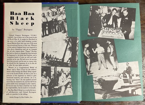 1958 Baa Baa Black Sheep by Pappy Boyington Inscribed & Signed Copy WWII Pilot - Picture 4 of 14