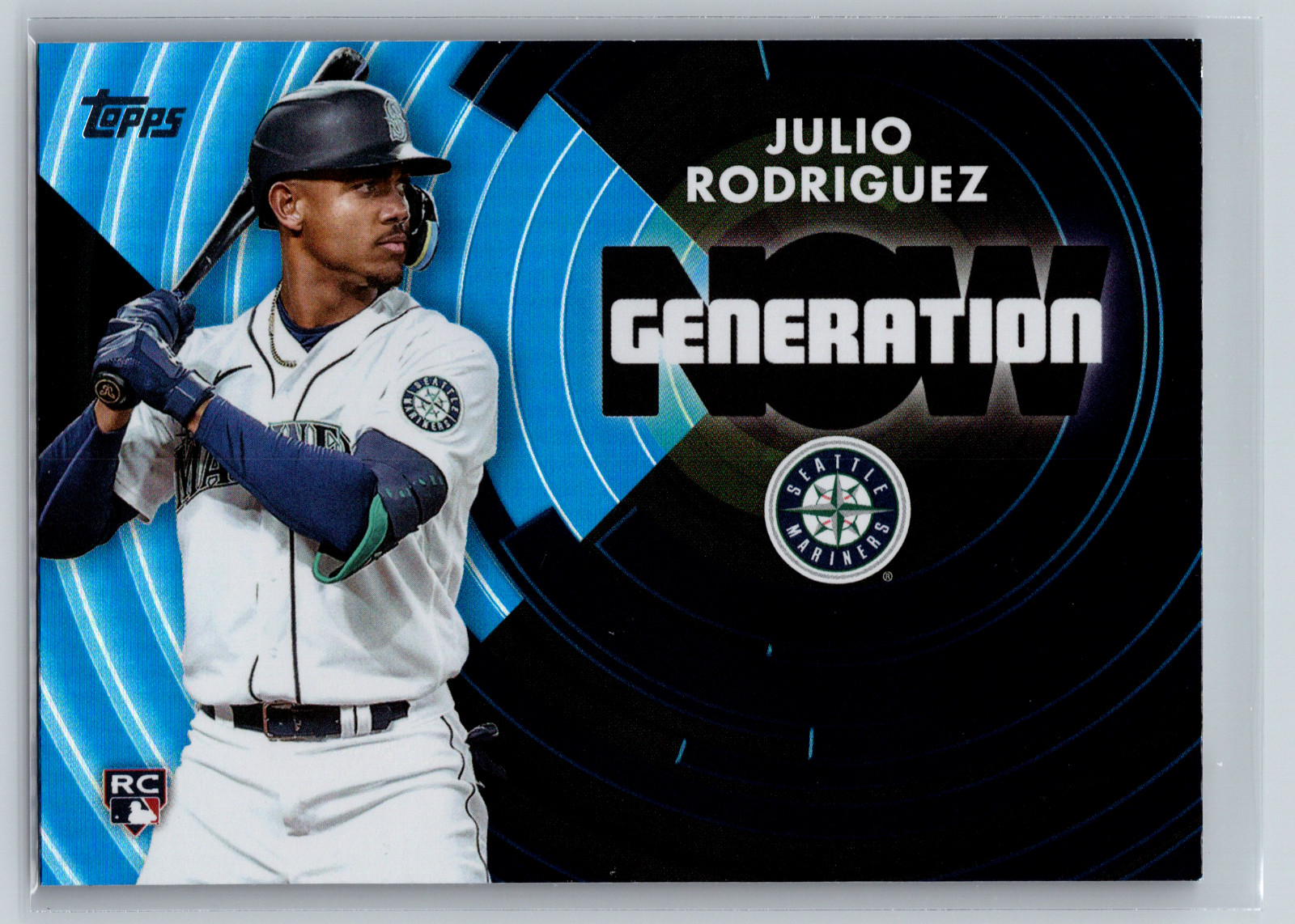 Julio Rodriguez 2022 Topps Update Series Generation Now Blue Rookie GN-62