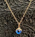 16" Gold Filled Chain & Eye Charm (6mm) #EYENECK16G - Picture 1 of 1