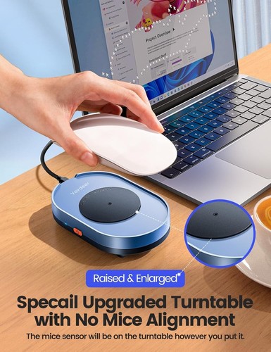 Vaydeer Undetectable Mouse Mover, M4 Mouse Jiggler Device with On/Off Switch, Dr - Picture 3 of 7