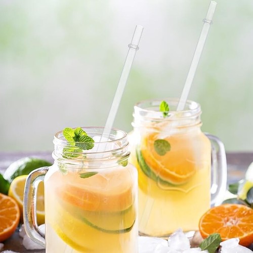 Straw Set 12 Pack - Reusable Clear Plastic 10.5" Tumbler Straws Eco-Friendly Dur - Picture 6 of 8