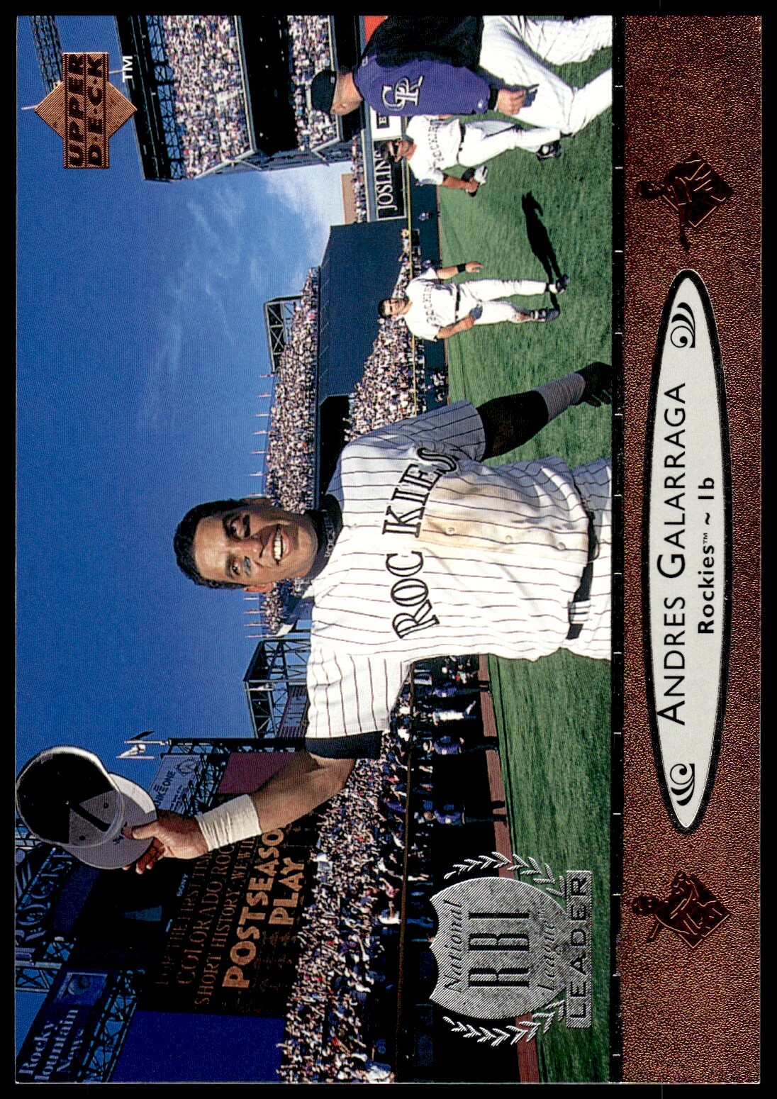 1997 Upper Deck 1996 Award Winner Jumbos Andres Galarraga Colorado Rockies #6