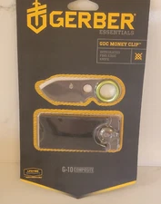 Gerber GDC Fixed Blade Concealed Knife & Money Clip Credit Card Holder G10 *NEW*