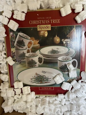 Spode Christmas Tree 12-Pc. Dinnerware Set, Service for 4 | eBay