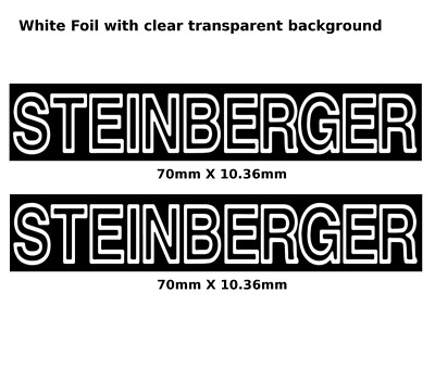 Steinberger Guitar Decal Foil Waterslide Headstock Restoration Logo 180w