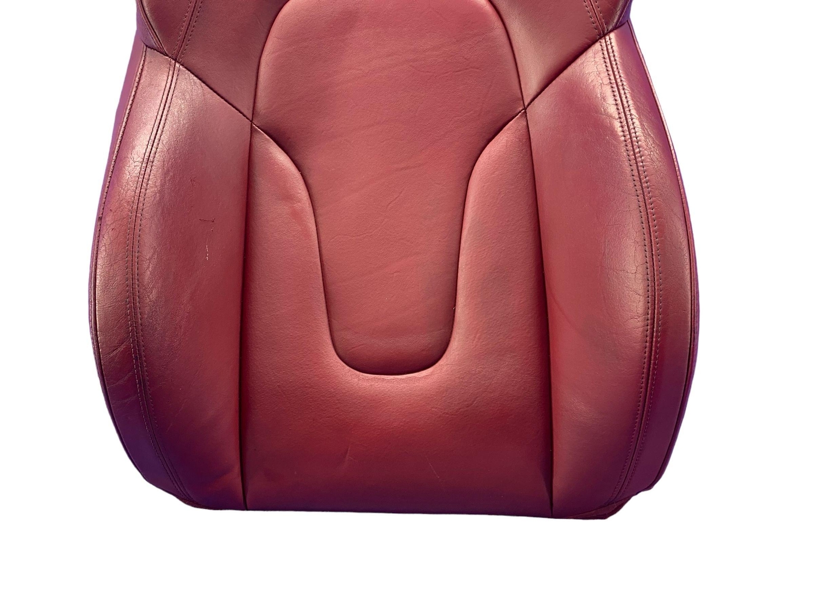 2011 2012 2013 AUDI R8 FRONT RIGHT UPPER SEAT CUSHION RED *WEAR*