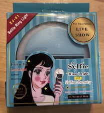 Clip On Selfie Ring Light LED USB Rechargeable for Smart Phone Camera