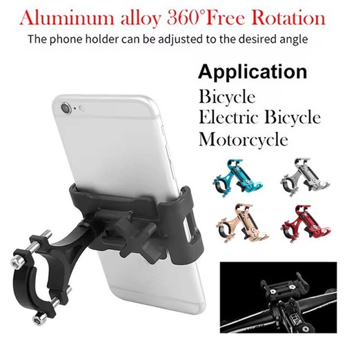 Bicycle Phone Holder Bike Handlebar Support Mount Bracket for Motorbike Bicycle - Zdjęcie 5 z 25