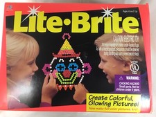 Vintage LITE  BRITE by Milton Bradley 1993/1994 Complete Set Great Creative Fun