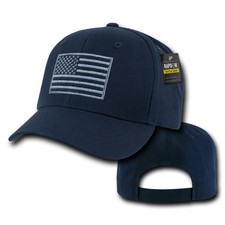 Navy USA American Flag Patch United States Tactical Operator Baseball Hat Cap