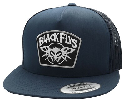 Nuovo Black Flys Nero Vola Trucker Snapback Cappello Argento Limitata Nuovo Black Flys Nero Vola Trucker Snapback Cappello Argento Limitata