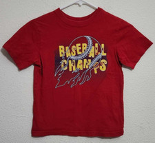 Est 1989 Boys Size S/P 5/6 Short-Sleeve Baseball Graphic Print T-Shirt
