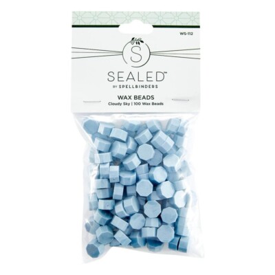 Spellbinders Wax Bead Melts Cloudy Sky Blue 100 Stück Wachssiegel Geburtstag Karten basteln