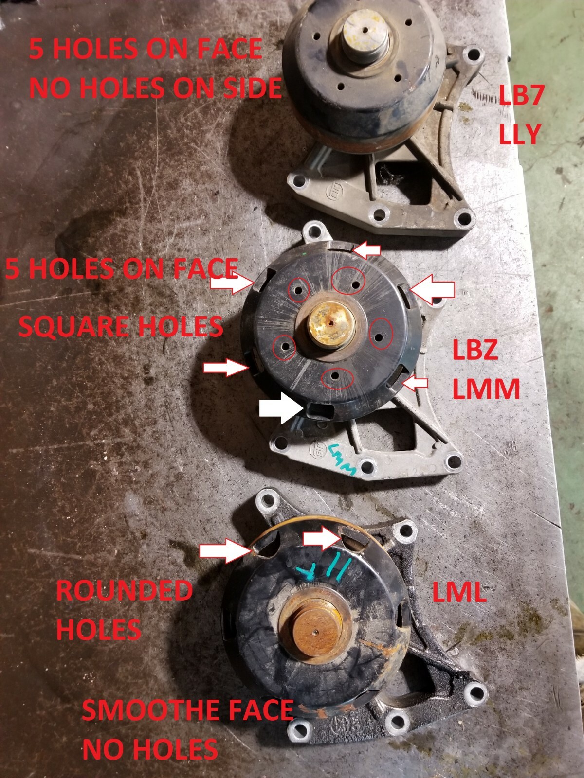 2011-2016 GM GMC Chevy Silverado Sierra Duramax LML Fan Pulley 