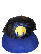 Golden State Warriors Blue Black New Era 9FIFTY Snapback Hat One Size Fits All
