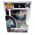 Funko Pop Cayde 6 With Chicken Figure #340 Exclusive With Protector NEW