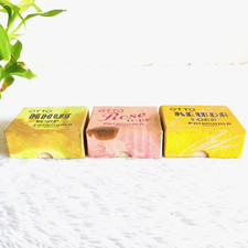 Set Di 3 Scatole Di Cartone Colorate Per Sapone Otto Rose Vintage Anni '40 CB22