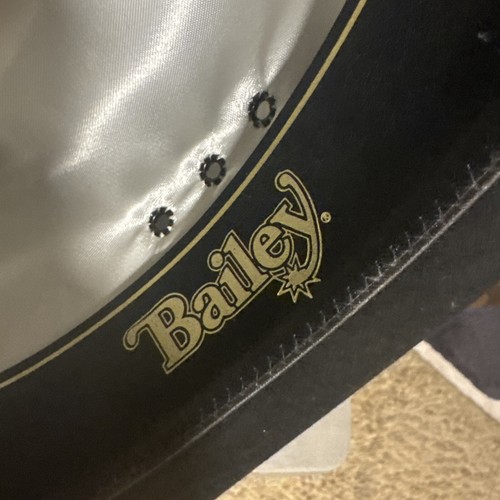 Vintage BAILEY Black 100% Wool COLT Cowboy Hat Size 6 3/8 Great Condition! - Picture 8 of 13