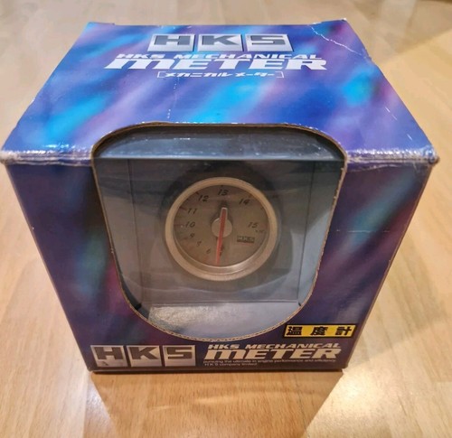 HKS MECHANICAL METER TEMPERATURE GAUGE SILVER FACE 46MM 4401-SA069 OIL / WATER - Picture 5 of 9