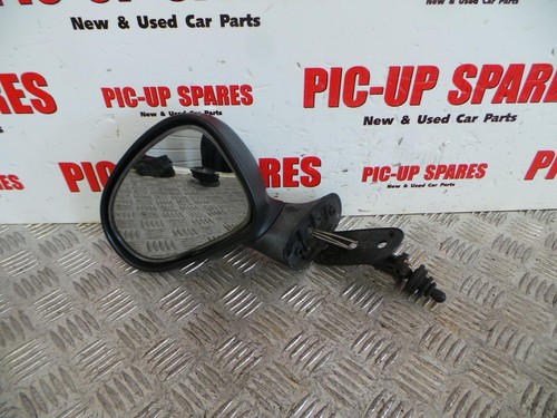 DAEWOO MATIZ 2000-2005 N/S Passenger Door Wing Mirror Manual Black 5 Door 322846 - Picture 2 of 2