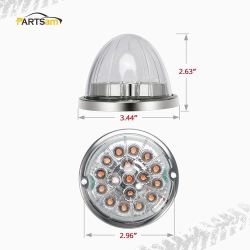Partsam 1Pc Dual Revolution LED Watermelon Light, Amber Turn Signal and Marke... - Picture 5 of 7