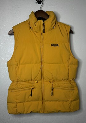 Lonsdale London Puffer Jacket Vest - Yellow - Large
