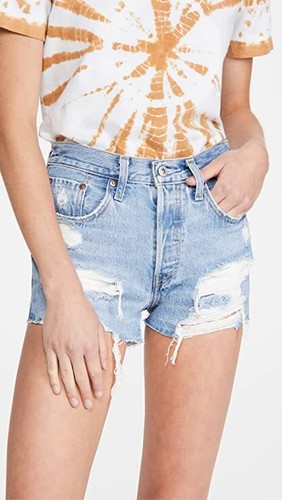 Levi's Women's Premium 501 Original Shorts Size 32 E1033 - Bild 2 von 6