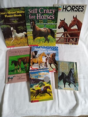 Lot of 7 books about horses Educational and Reading books homeschool unit study