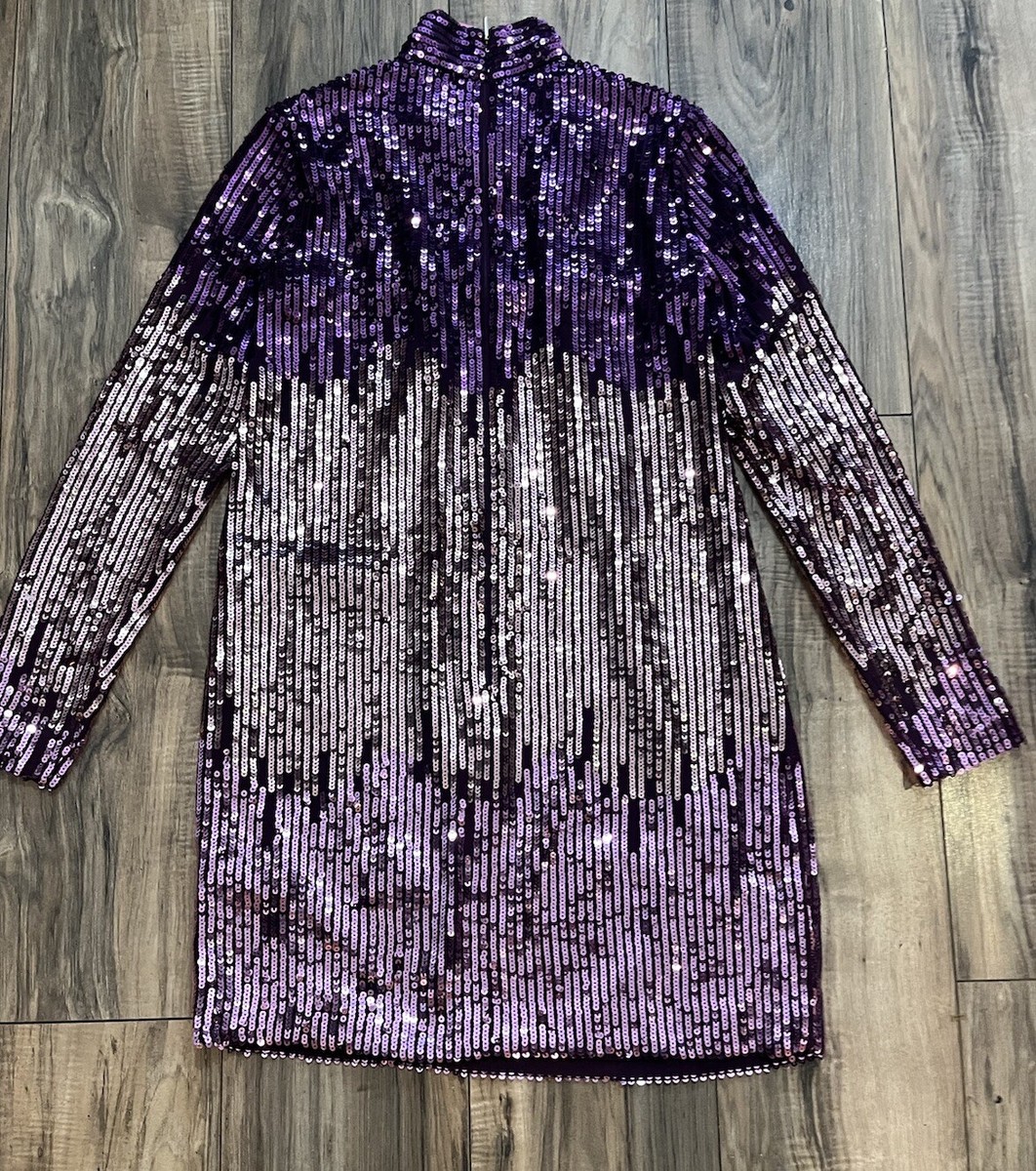 kate spade ombre sequin dress NEW $598 KATE SPADE New York Ombre Sequin Long Sleeve Mini Dress 2