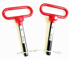 2 GOLIATH INDUSTRIAL RED HANDLE 5/8 X 4" TRACTOR HITCH PINS WAGON TRAILER RHP58S
