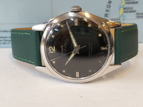 HMT PILOT 17 JEWELS WINDING BLACK DIAL 030189 INDIA MEN'S FULL WORKING VINTAGE - Picture 10 of 21