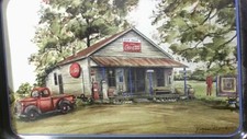 Vintage 1997 Coca Cola Tray Made in USA Georgia Store by Artist Jeanne Mack