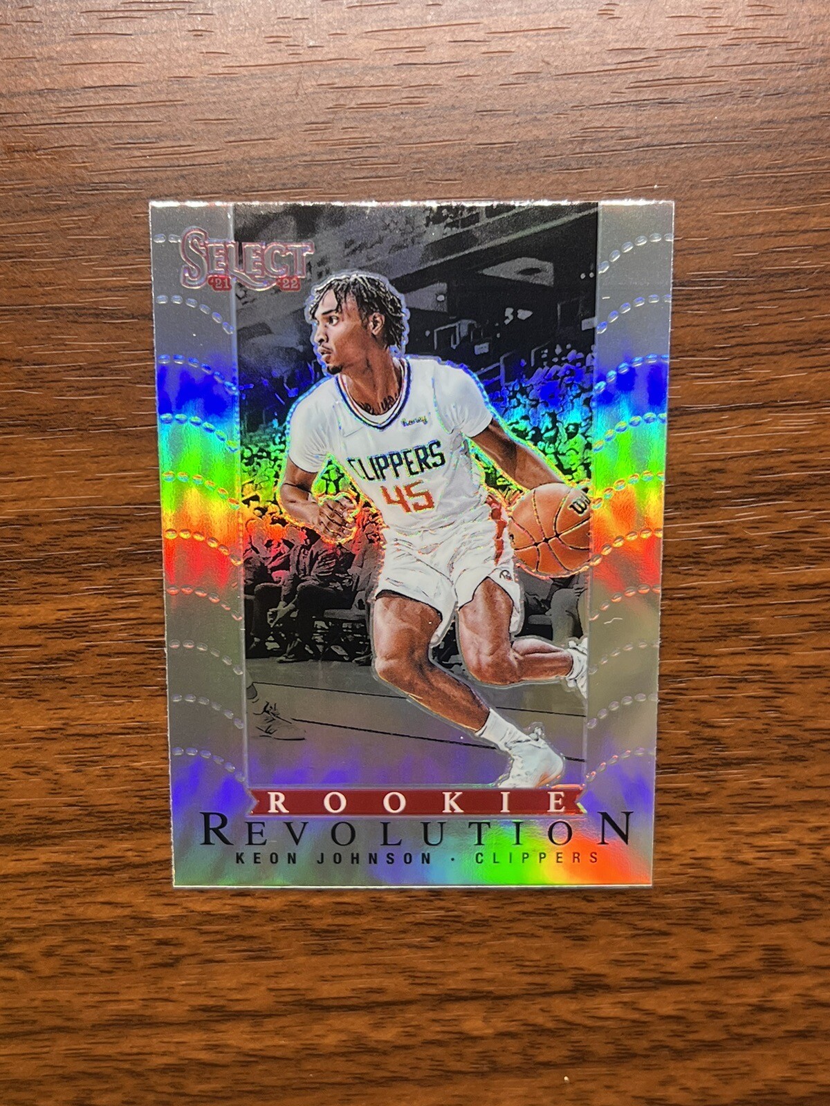 2021-22 Select Keon Johnson SILVER ROOKIE REVOLUTION SP #16 Panini Clippers RC