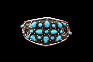 Bracelet,Tibetain,Original,Argent,925,Turquoise,Bijoux,Ethniques,