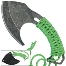 7.5" Full Tang Mini Hatchet Axe Hunting Camping Outdoor Fixed Blade + Sheath