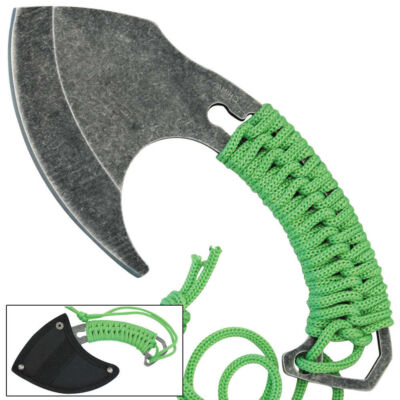 7.5'' Full Tang Mini Hatchet Axe Hunting Camping Outdoor Fixed Blade + Sheath