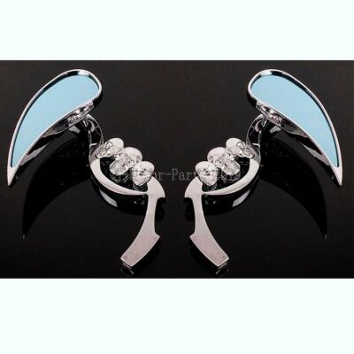 Custom Chrome Spear Mirrors For Honda Shadow 500-1800 & VTX 1300-1800 – Left & Right Set (10mm)