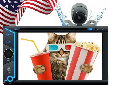 200W 6.2'' Touch Screen Mirror Link GPS For Android & IOS +Rear View Camera XV20C