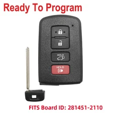 for 2014-2019 Toyota Highlander Smart Remote Key Fob HYQ14FBA Board: 281451-2110