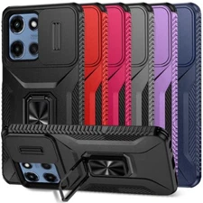 For Moto G 5G 2025 Phone Case Magnetic Metal Ring Stand Camera Protection Cover