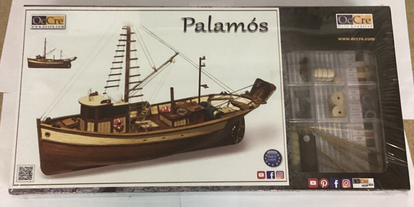 Occre Palamos Fishing Boat 145 Scale Model Boat Display Kit 12000